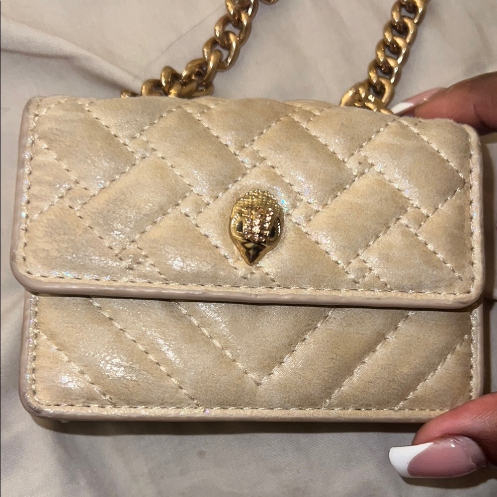 Quilted Cream Chain Bag